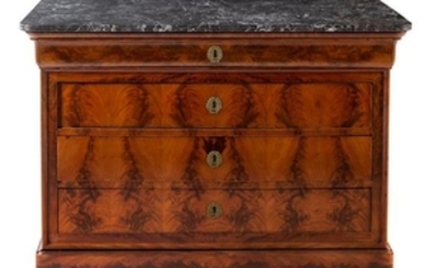 A Louis Philippe Chest of Drawers Height 37 1/2 x width
