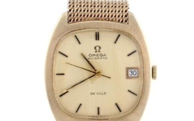 OMEGA - a gentleman's De Ville bracelet watch. 9ct