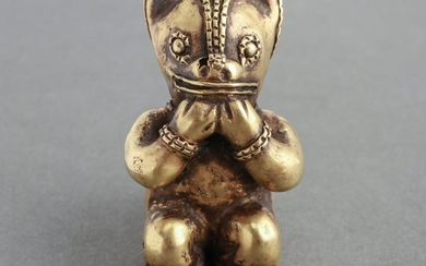 Pre-Columbian Gold Quimbaya Tumbaga Animal Figure