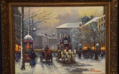 Rene Rambert (French 1901-1991) oil on canvas, Paris