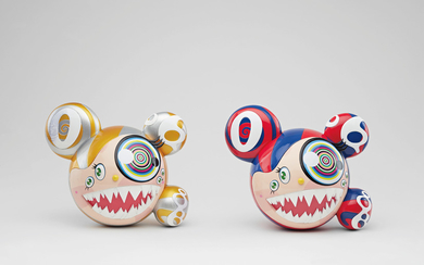 Takashi Murakami x ComplexCon, Two works: (i) MR. DOB (Gold); (ii) MR. DOB (Red and Blue)