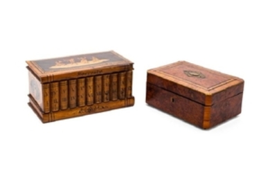Two Continental Marquetry Table Caskets