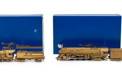 Two Factory Boxed Ketsumi Brass HO-Gauge Locomotive and