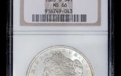 A United States 1885-O Morgan $1 Coin (NGC MS66)