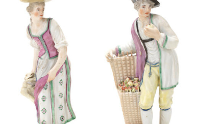 Two Ludwigsburg figures of a lady and gentleman