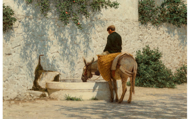 Tucker Smith (b. 1940), The Fountain at Jimena (1987)