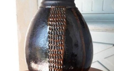 Dominique POUCHAIN Rare vase à corps ovoïde
