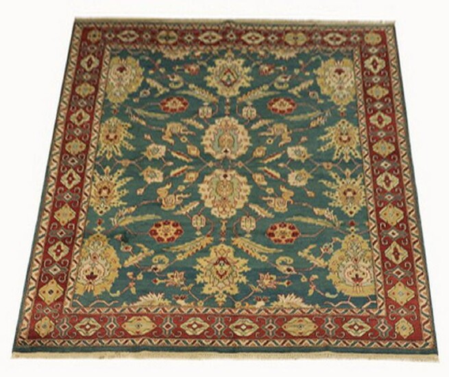 Hand knotted Sino Tabriz rug w/palmettes, 10' x 8'