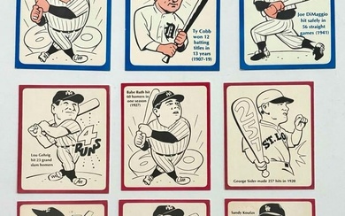 9 Laughlin Great Feats Baseball Cards (1970s)