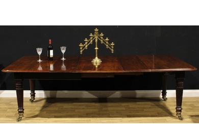 A 19th century mahogany extending dining table, in the manne...