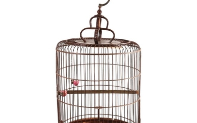 A Chinese Bamboo Birdcage