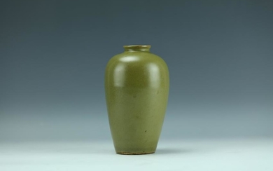 A Chinese Teadust-Glazed Porcelain Vase