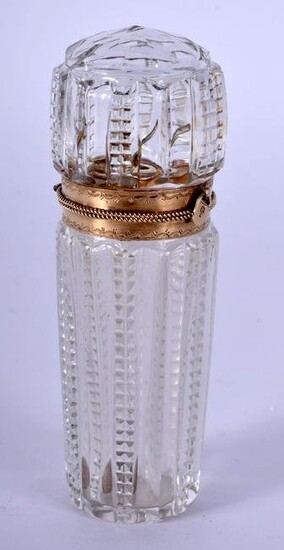 A FINE 19TH CENTURY FRENCH 18CT GOLD MOUNTED CRYSTAL