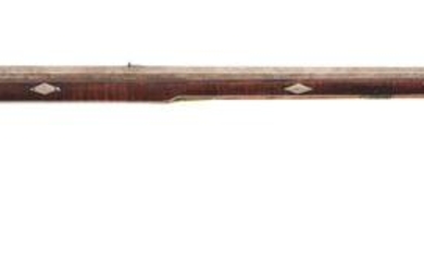 (A) FLINTLOCK KENTUCKY RIFLE ATTRIBUTED TO GEORGE