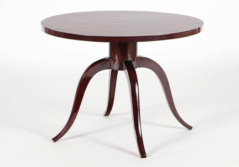 A FRENCH MAHOGANY OCCASIONAL TABLE CIRCA 1930.