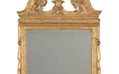 A GEORGE II GILTWOOD AND GESSO WALL MIRROR, CIRCA 1735, IN THE MANNER OF JAMES MOORE OR JOHN GUMLEY
