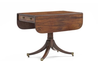A George III style mahogany Pembroke table, 19th century