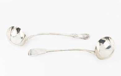 A George IV silver King's pattern soup ladle, by Charles...