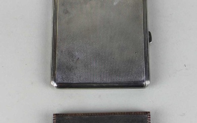 A George VI silver rectangular snuff box
