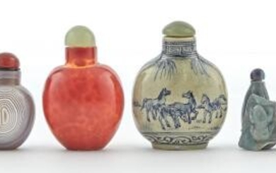 A Group of Eight Chinese Snuff Bottles