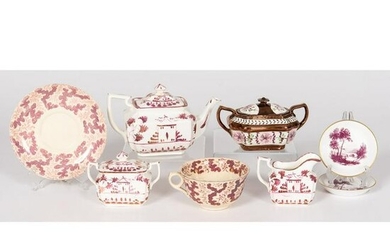 A Group of English Lustreware