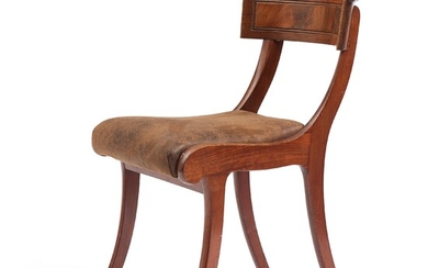 A Klismos chair, Copenhagen first half 19th century.