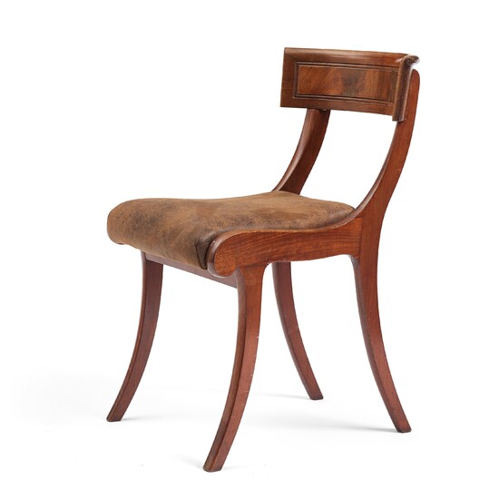 A Klismos chair, Copenhagen first half 19th century.