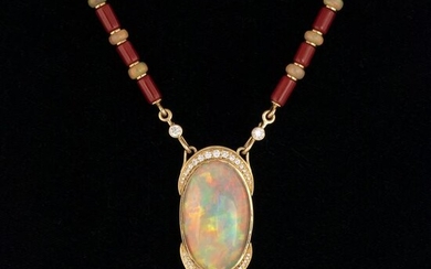 A Larry Vasquez 'Lady in Red' Necklace