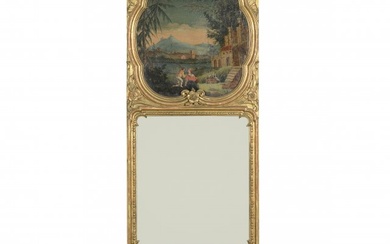 A Louis XV credence table and mirror
