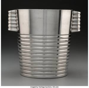 A Luc Lanel Silver-Plated Ice Bucket for Christofle (post-1935)