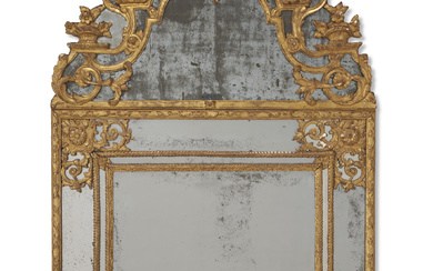 A REGENCE STYLE GILTWOOD MIRROR 19TH/20TH CENTURY