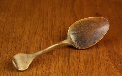 A Small 19th Welsh Carved Treen Spoon, 4¾'' (12 cm) in length.
