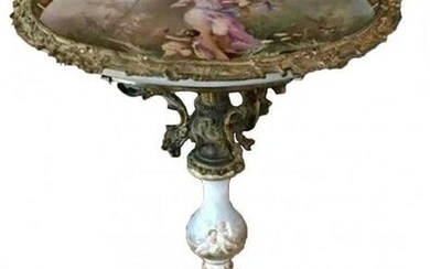 A VERY FINE FRENCH SEVRES PORCELAIN & ORMOLU TABLE