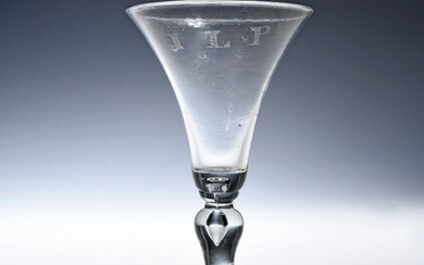 A balustroid wine glass c.1720-30