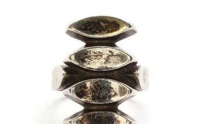 A silver ring, by Georg Jensen