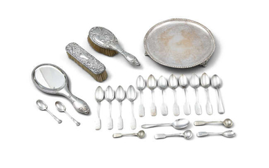 AN ASSORTED COLLECTION OF SILVER-PLATED WARE, comprising of...