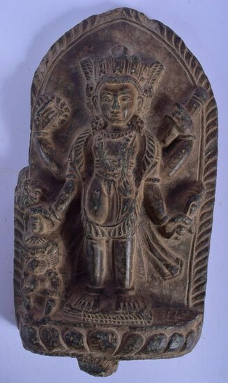 AN EARLY MIDDLE EASTERN SOUTH EAST ASIAN CARVED STONE