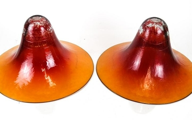 Amber Art Glass Shade