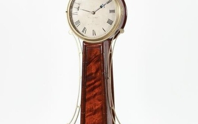 An American Classical mahogany banjo clock