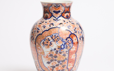 An Imari Porcelain Vase, Fukugawa Mark, Meiji Period (1868-1912)