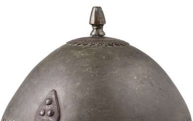 An Indian bronze kulah khud helmet, 17th/18th century