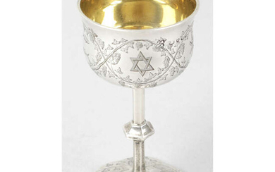 An early Victorian silver communion goblet.