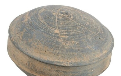 Ancient Chinese / Korean round earthenware grey ware