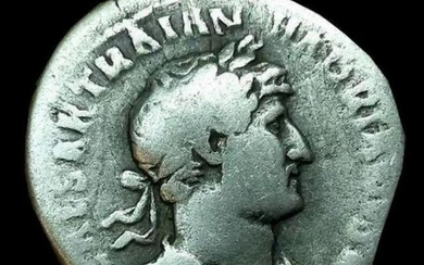 Ancient Roman Silver Denarius, Emperor Hadrian 117-138
