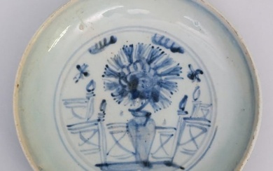 Antique Blue and White Chinese Porcelain Dish