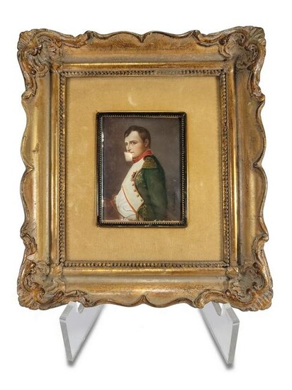 Antique French Napoleon miniature painting