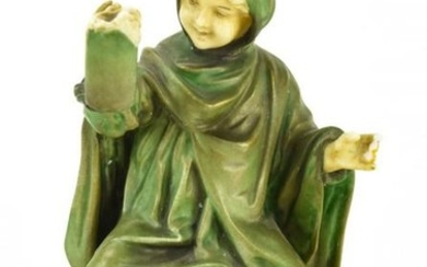 Antique German Meissen Hand Painted Figurine