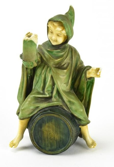 Antique German Meissen Hand Painted Figurine