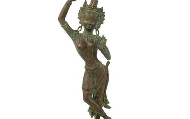 Antique Hindu Deity Copper Sculpture
