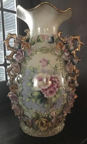 Antique Old Paris Porcelain Style Urn form Vase